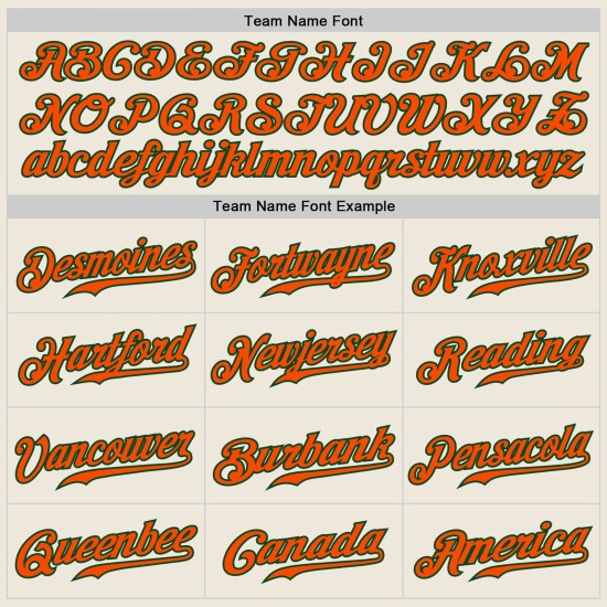 Custom Baseball Orange-Grün Creme Nadelstreifen Authentic Jersey Navy Custom Baseball Orange-Grün Creme Nadelstreifen Authentic Jersey Navy