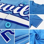 Weiß-Rot Baseball Blau Jersey Authentic Light Custom Weiß-Rot Baseball Blau Jersey Authentic Light Custom