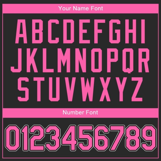 Pink-Weiß Custom Authentic Jersey Baseball Schwarz Pink-Weiß Custom Authentic Jersey Baseball Schwarz