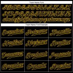 Jersey Pinstripe Gold Authentic Baseball Schwarz Schwarz-Gold Custom Jersey Pinstripe Gold Authentic Baseball Schwarz Schwarz-Gold Custom