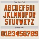 Custom Baseball Orange-Grün Creme Nadelstreifen Authentic Jersey Navy Custom Baseball Orange-Grün Creme Nadelstreifen Authentic Jersey Navy