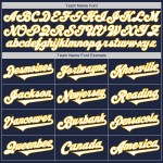 Tone Baseball Authentic Jersey Weiß-Gold Zwei Custom Navy Tone Baseball Authentic Jersey Weiß-Gold Zwei Custom Navy