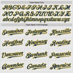 Nadelstreifenärmel Jersey Weiß Royal-Gold Authentic Baseball Raglan Royal Custom Nadelstreifenärmel Jersey Weiß Royal-Gold Authentic Baseball Raglan Royal Custom