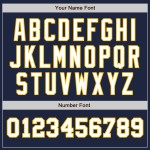 Tone Baseball Authentic Jersey Weiß-Gold Zwei Custom Navy Tone Baseball Authentic Jersey Weiß-Gold Zwei Custom Navy