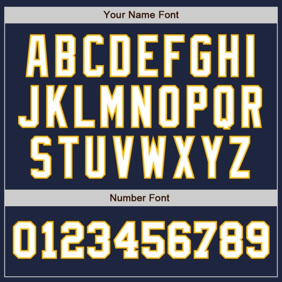 Tone Baseball Authentic Jersey Weiß-Gold Zwei Custom Navy Tone Baseball Authentic Jersey Weiß-Gold Zwei Custom Navy