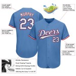 Weiß-Rot Baseball Blau Jersey Authentic Light Custom Weiß-Rot Baseball Blau Jersey Authentic Light Custom