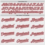 Jersey Weiß Baseball Authentic Grau-Rot Custom Jersey Weiß Baseball Authentic Grau-Rot Custom