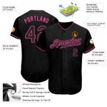Baseball Schwarz-Rosa Trikot Custom Schwarz Authentic Baseball Schwarz-Rosa Trikot Custom Schwarz Authentic