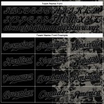 Grau Schwarz Stahl 3D Schädel Jersey Authentische Custom Baseball Mode Grau Schwarz Stahl 3D Schädel Jersey Authentische Custom Baseball Mode
