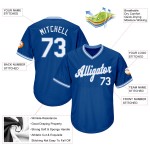White-Light Jersey Baseball Royal Rib-Strick Custom Blue Authentic Throwback Shirt White-Light Jersey Baseball Royal Rib-Strick Custom Blue Authentic Throwback Shirt