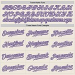 Authentisches Creme Jersey Baseball Lila-Grau Custom Authentisches Creme Jersey Baseball Lila-Grau Custom