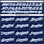 Custom Authentic Jersey Navy Weiß Baseball Nadelstreifen Blau-Weiß Hell Custom Authentic Jersey Navy Weiß Baseball Nadelstreifen Blau-Weiß Hell