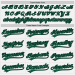 Baseball Jersey Kelly Weiß Schwarz Custom Grün Authentic Nadelstreifen Baseball Jersey Kelly Weiß Schwarz Custom Grün Authentic Nadelstreifen