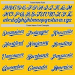 Nadelstreifen Royal-Weiß Authentic Gelb Baseball Jersey Royal Custom Nadelstreifen Royal-Weiß Authentic Gelb Baseball Jersey Royal Custom