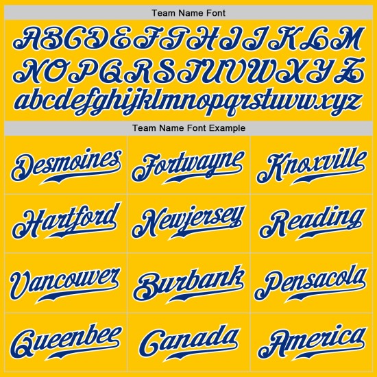 Nadelstreifen Royal-Weiß Authentic Gelb Baseball Jersey Royal Custom Nadelstreifen Royal-Weiß Authentic Gelb Baseball Jersey Royal Custom