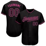 Baseball Schwarz-Rosa Trikot Custom Schwarz Authentic Baseball Schwarz-Rosa Trikot Custom Schwarz Authentic