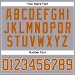 Texas Authentic Baseball Orange-Weiß Graues Trikot Custom Texas Authentic Baseball Orange-Weiß Graues Trikot Custom