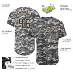 Jersey Steel Camo Authentic bis Grau-Creme Custom Baseball Salute Service Jersey Steel Camo Authentic bis Grau-Creme Custom Baseball Salute Service