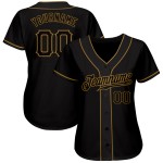 Baseball Schwarzes Trikot Gold Authentic Custom Schwarz-Old Baseball Schwarzes Trikot Gold Authentic Custom Schwarz-Old