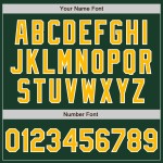 Authentisches Trikot Custom Gold-Weiß Baseball Grün Authentisches Trikot Custom Gold-Weiß Baseball Grün