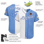 Baseball Split Light Authentic Blau-Royal Fashion Weiß Jersey Custom Baseball Split Light Authentic Blau-Royal Fashion Weiß Jersey Custom