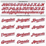 Jersey Baseball Rot-Hellweiß Blau Authentic Custom Jersey Baseball Rot-Hellweiß Blau Authentic Custom