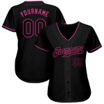 Baseball Schwarz-Rosa Trikot Custom Schwarz Authentic Baseball Schwarz-Rosa Trikot Custom Schwarz Authentic