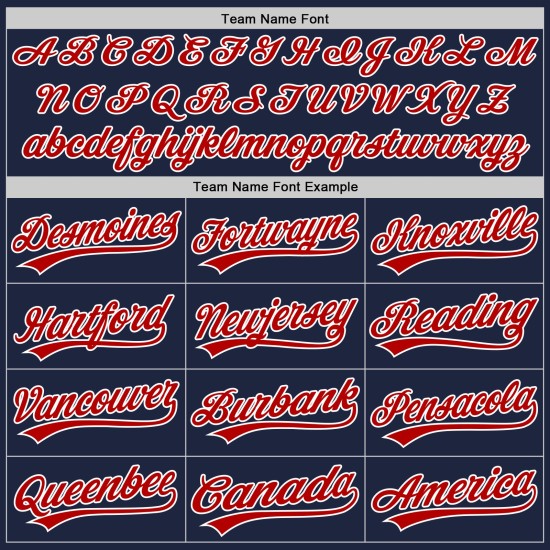 Benutzerdefiniertes authentisches Marineblau-Rot-Weiß-Baseballtrikot Benutzerdefiniertes authentisches Marineblau-Rot-Weiß-Baseballtrikot
