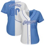 Baseball Split Light Authentic Blau-Royal Fashion Weiß Jersey Custom Baseball Split Light Authentic Blau-Royal Fashion Weiß Jersey Custom
