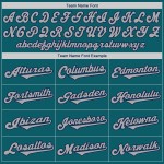 Baseball Custom Teal Jersey Grau-Marineblau Authentic Baseball Custom Teal Jersey Grau-Marineblau Authentic