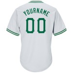 Baseball Custom Grün Throwback Rippstrick Kelly Authentic Shirt Jersey Weiß Baseball Custom Grün Throwback Rippstrick Kelly Authentic Shirt Jersey Weiß
