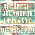 Baseball Hawaii Design Gold 3D Weiß-Alt Jersey Cartoon Bäume Authentische Muster Custom Palm Aqua Baseball Hawaii Design Gold 3D Weiß-Alt Jersey Cartoon Bäume Authentische Muster Custom Palm Aqua