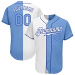 Baseball Split Light Authentic Blau-Royal Fashion Weiß Jersey Custom Baseball Split Light Authentic Blau-Royal Fashion Weiß Jersey Custom